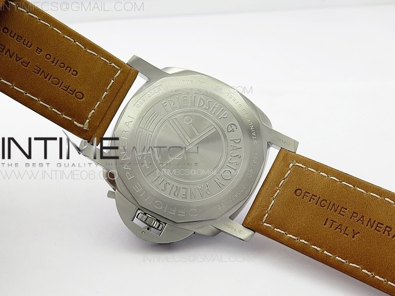 PANERAI BASE5 PAM 1080 HWF 11 BEST EDITION ON BROWN LEATHER STRAP A6497-2