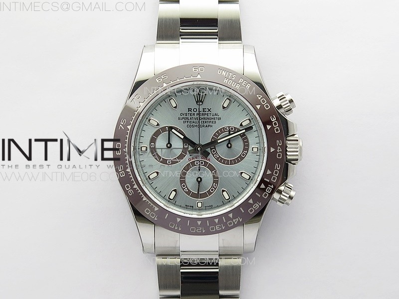 Daytona 116506 Brown Ceramic BTF 11 Best Edition Ice Blue Dial on SS Bracelet SA4130 V2