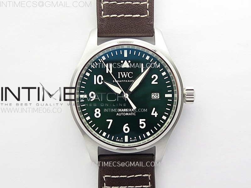 Pilot Mark XX IW328205 ZF 11 Best Edition Green Dial on Brown Leather Strap A32111