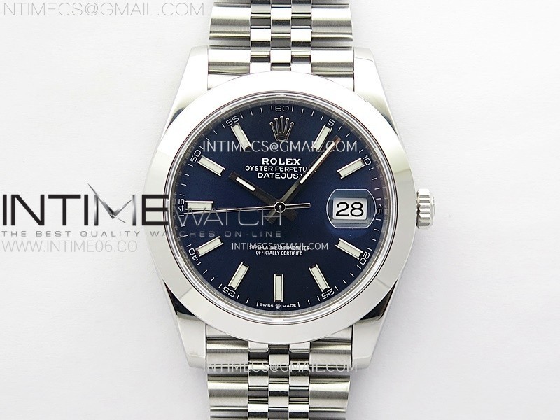 DateJust 41 126300 904L SS VSF 11 Best Edition Blue Dial on Jubilee Bracelet VS3235