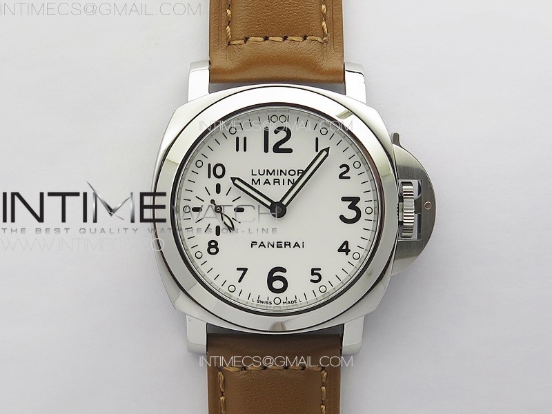 PAM 1113 V HWF 11 Best Edition White Dial on Brown Leather Strap A6497