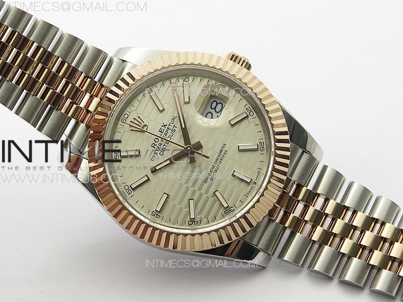 DateJust 41 126334 SSRG GMF 11 Best Edition Silver Fluted Dial on SSRG Jubilee Bracelet