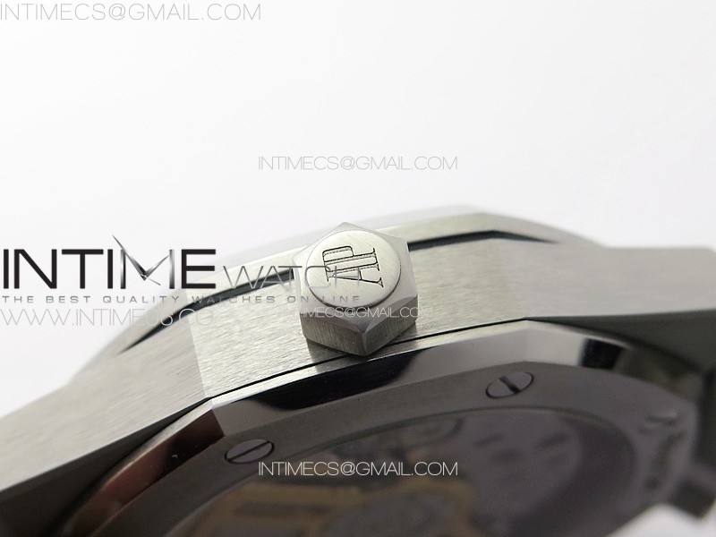 Royal Oak 41mm 15500 SS ZF 11 Best Edition Gray Textured Dial on SS Bracelet A4302 Super Clone V3