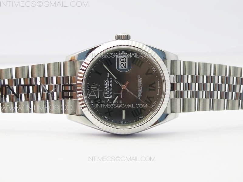 DateJust 36 SS 126234 VSF 11 Best Edition 904L Steel Gray Dial Roman Markers on Jubilee Bracelet VS3235