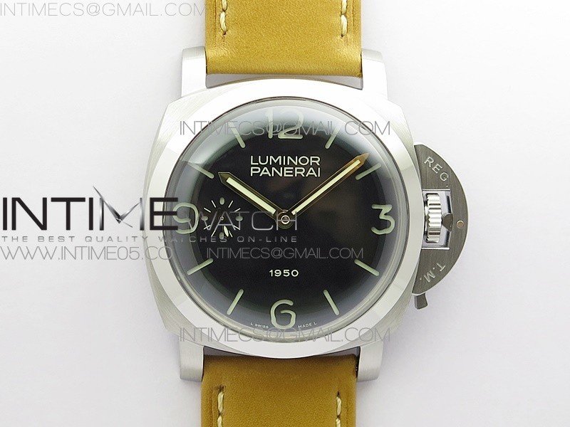 MARINA5 PAM127 XF 11 BEST EDITION BLACK DIAL ON BROWN LEATHER STRAP A6497 WITH Y-INCABLOC