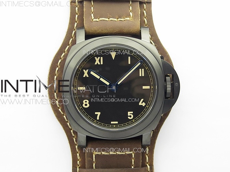 PANERAI BASE8 PAM 779 DLC T HWF 11 BEST EDITION ON BLACK ASSO LEATHER STRAP A6497