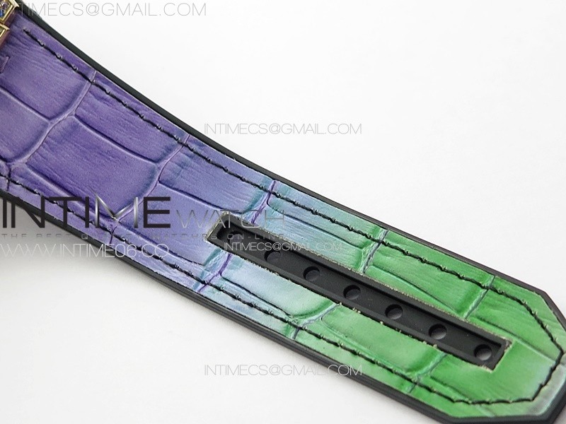 BIG BANG UNICO RAINBOW KING RG 45MM ZF 11 BEST EDITION ON RAINBOW GUMMY STRAP A1242