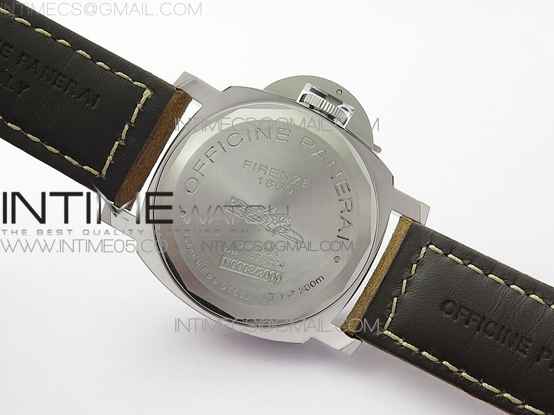 PANERAI BASE12 PAM 390 N NOOB 11 BEST EDITION ON BROWN LEATHER STRAP A6497 WITH Y-INCABLOC V12