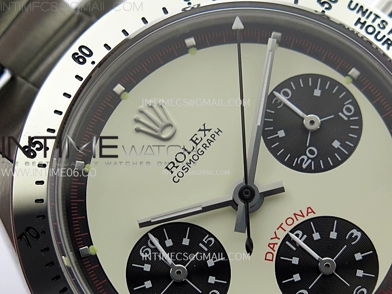 Daytona 6263 SS JKF Best Edition Cream Dial SS Tachymeter Bezel on SS Bracelet Venus 75