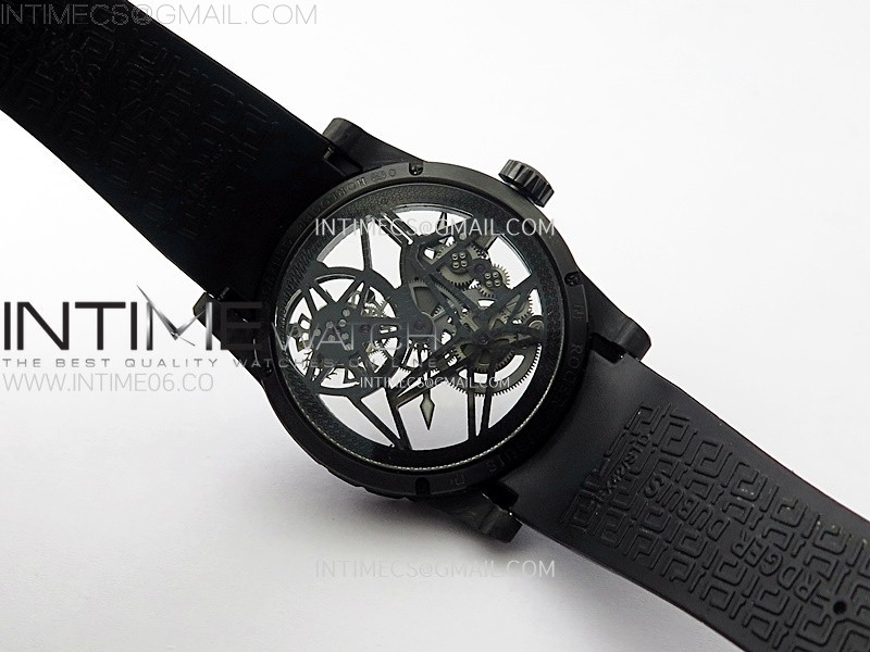 Excalibur Rddbex0393 FC BBR Best Edition Skeleton Dial on Black Rubber Strap A2136 Tourbillon V4