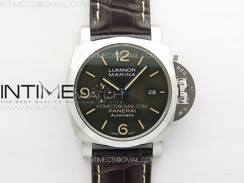 MARINA17 PAM1116 HWF 11 BEST EDITION ON BROWN LEATHER STRAP P9010