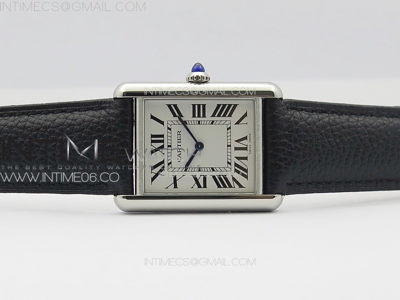 TANK MUST LADIES 25MM SS K11F 11 BEST EDITION WHITE DIAL ON BLACK LEATHER STRAP RONDA QUARTZ