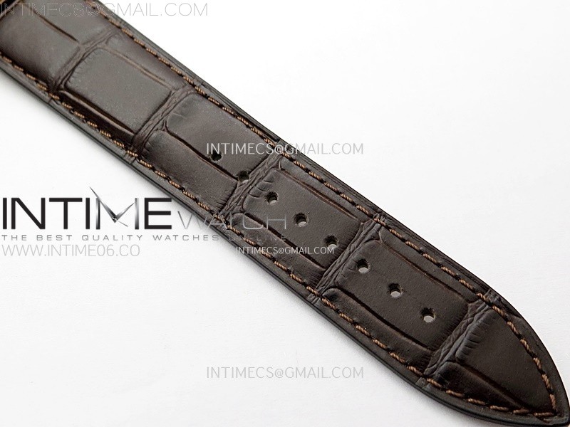 Master Ultra Thin Moon 136255J RG ZF 11 Best Edition Gray Dial on Brown Leather Strap V3 SA925 Super Clone