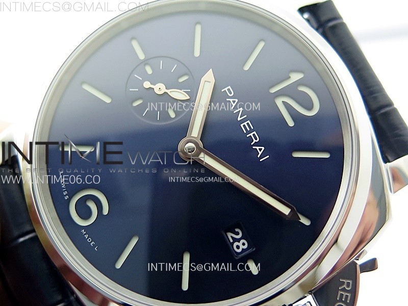 PANERAI BASE1 PAM 1274 X SS VSF 11 BEST EDITION BLUE DIAL ON BLUE LEATHER STRAP ASIAN P900