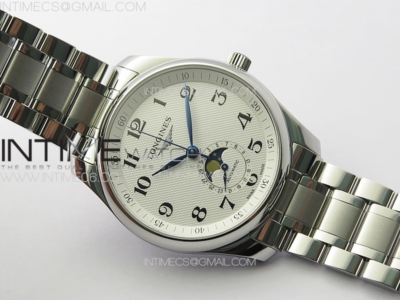 Master Moonphase SS APSF 11 Best Edition White Numeral Dial on SS Bracelet AL899