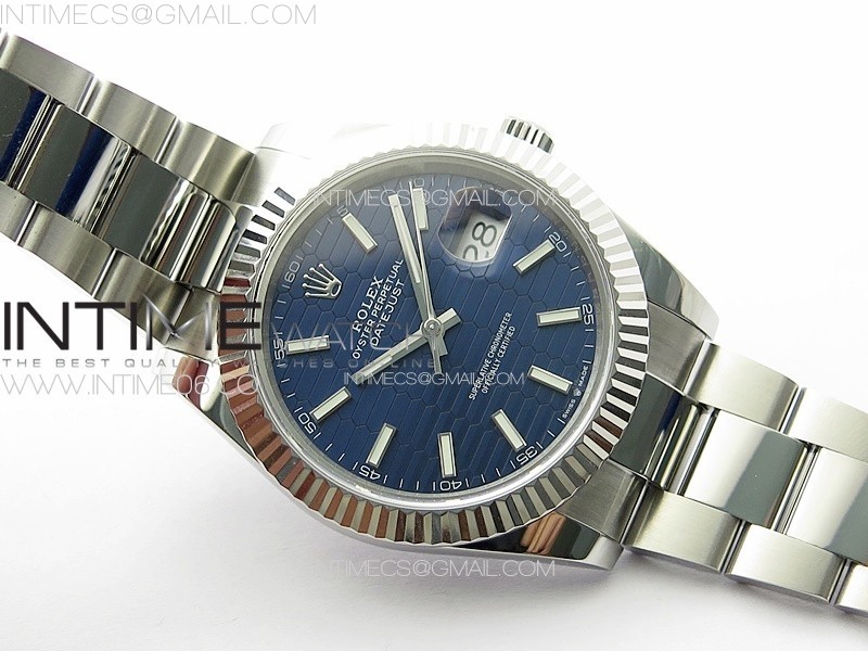 DateJust 41 126334 SS GMF 11 Best Edition Blue Fluted Dial on Oyster Bracelet