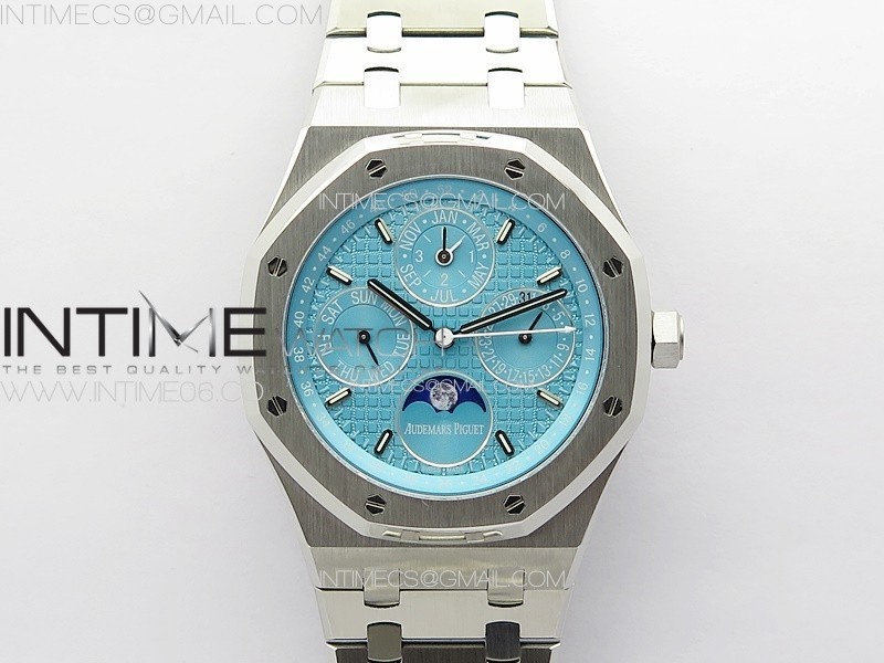 Royal Oak 41mm Complicated 26574 SS APSF 11 Best Edition Tiffany Blue Dial on SS Bracelet A5134 (CHS) V2