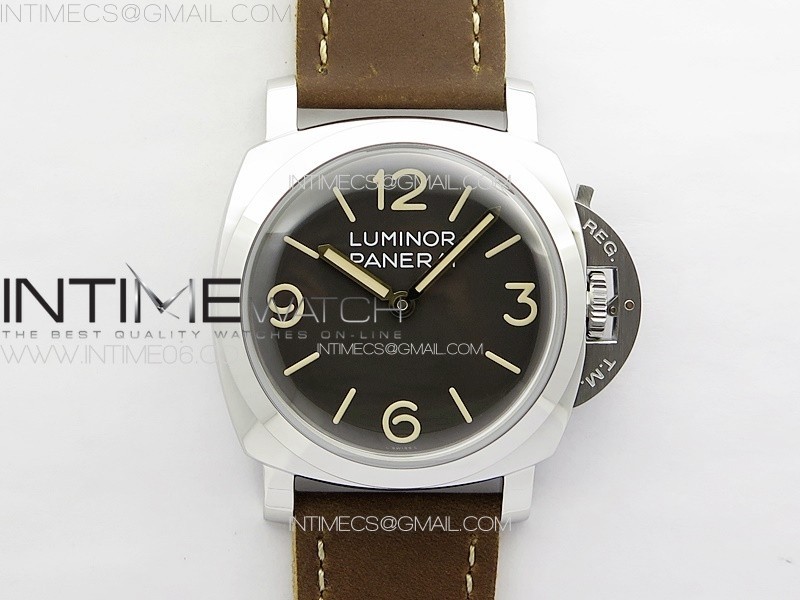 PAM663 HWF 11 Best Edition on Brown Leather Strap P.3000 Super Clone