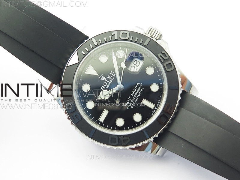 Yacht-Master 42mm 226659 Clean 11 Best Edition 3D Black Ceramic Bezel on Oysterflex Strap VR3235