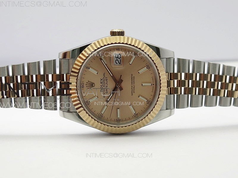 DateJust 41 126331 904L SSRG GMF 11 Best Edition Champagne Gold Dial On Jubilee Bracelet VR3235