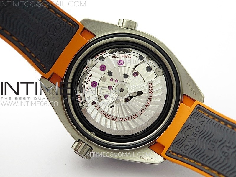 Planet Ocean 43.5mm Ti VSF 11 Best Edition BlackOrange Bezel Gray Dial on Gray Nylon Strap A8900