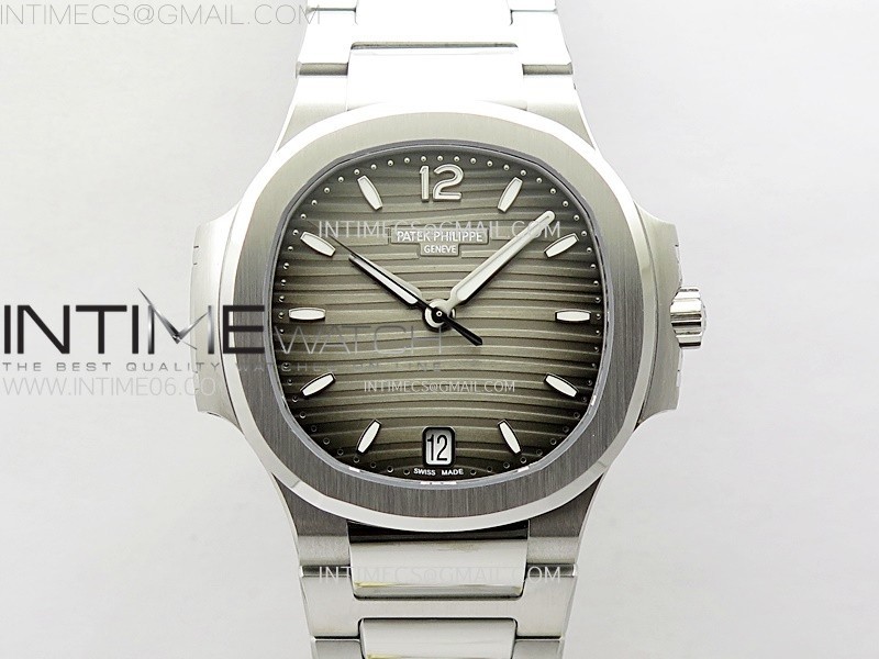 NAUTILUS 7118 NEW VERSION LADIES PPF 11 BEST EDITION GRAY DIAL ON SS BRACELET A324 SUPER CLONE