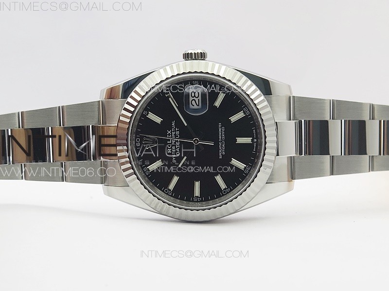 DateJust 41 126334 Clean 11 Best Edition 904L Steel Black Stick Dial on Oyster Bracelet VR3235